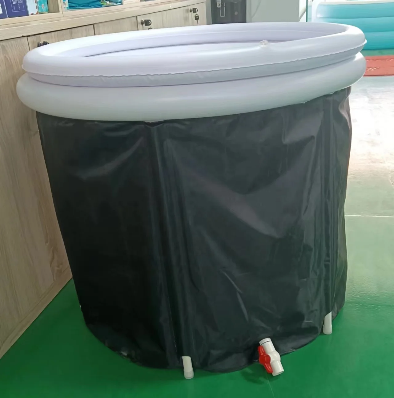 Портативная ванна для взрослых, гидромассажная Ванна с крышкой, складная ПВХ надувная ванна для льда