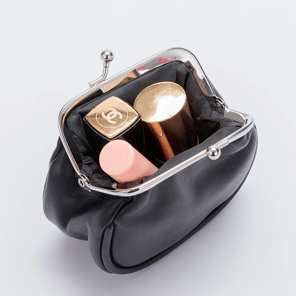 New arrival Latest children purses  Buckle Coin Purse Kiss Lock Wallet  Leather coin case for Women