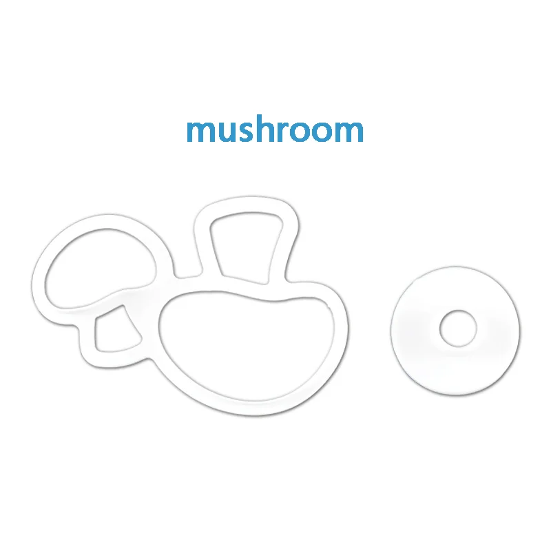 Hot Sale Fruits and Vegetables 3D Buns Mold Cookie Baking Cake Biscuit Cutting tools eggplant mushroom Plastic Cutter