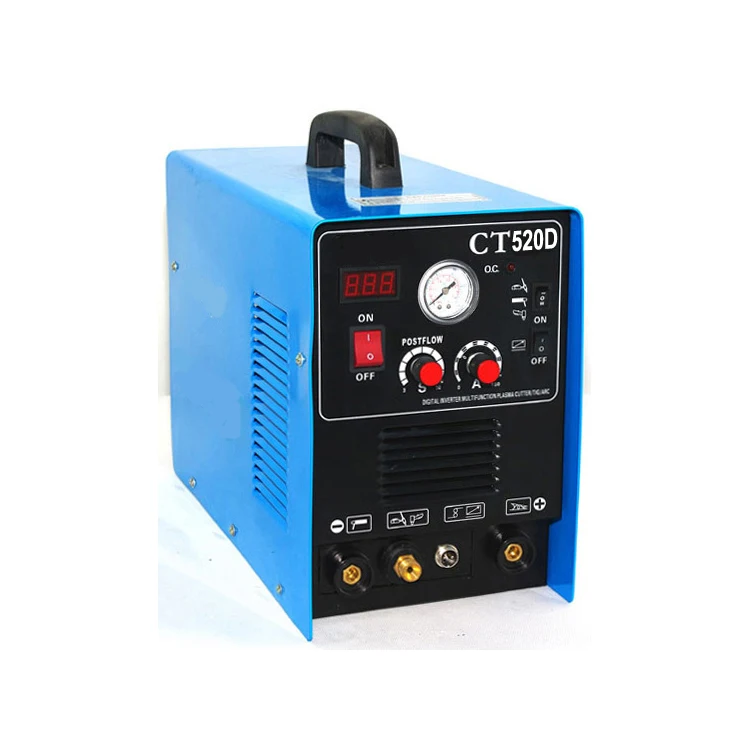 Shanghai Rongyi CT520D dual voltage 110v and 220v 3-in-1 Multi-function inverter Digital DC TIG/MMA/CUT welder