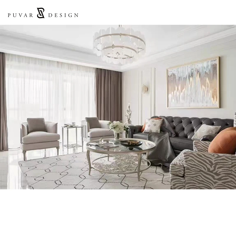 European Modern Home Luxury Villa Hotel Fabric Design Sectional Living Room Furniture Sofa Set