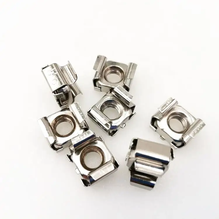 China small quantity customization Carbon Steel Anti Loose Square Cage Snap Nuts M3 M4 M5 Anti Slip Captive U Clip Lock Cap Nut