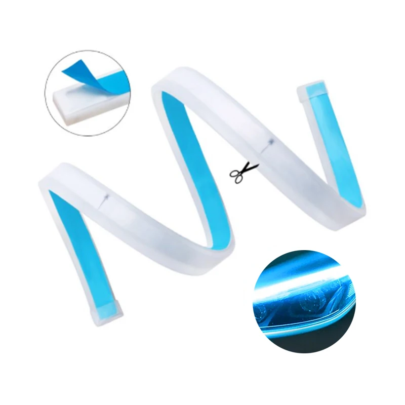 
30cm 45cm 60cm Universial Flowing Two color ultra-thin daytime running light flexible LED strip light turn signal light DRL 