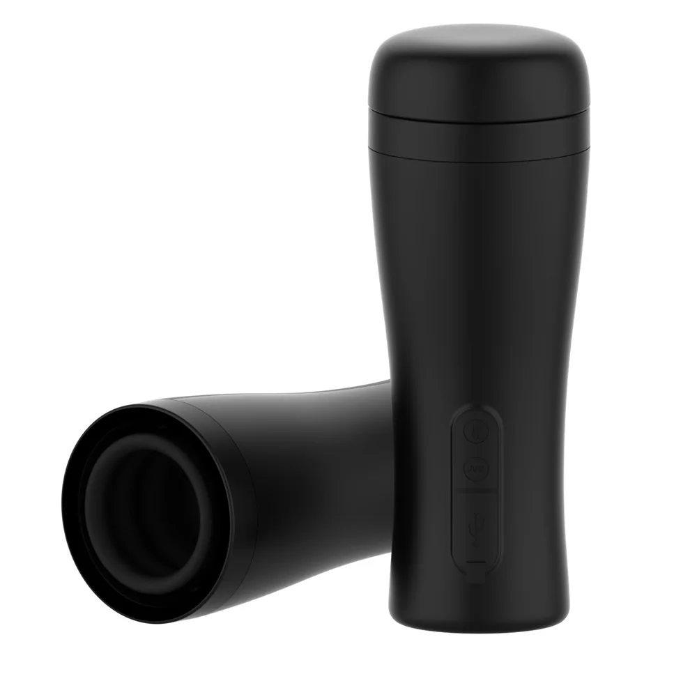 Black Knight Retractable Airplane Cup Male Masturbation Penis Exercise Trainer
