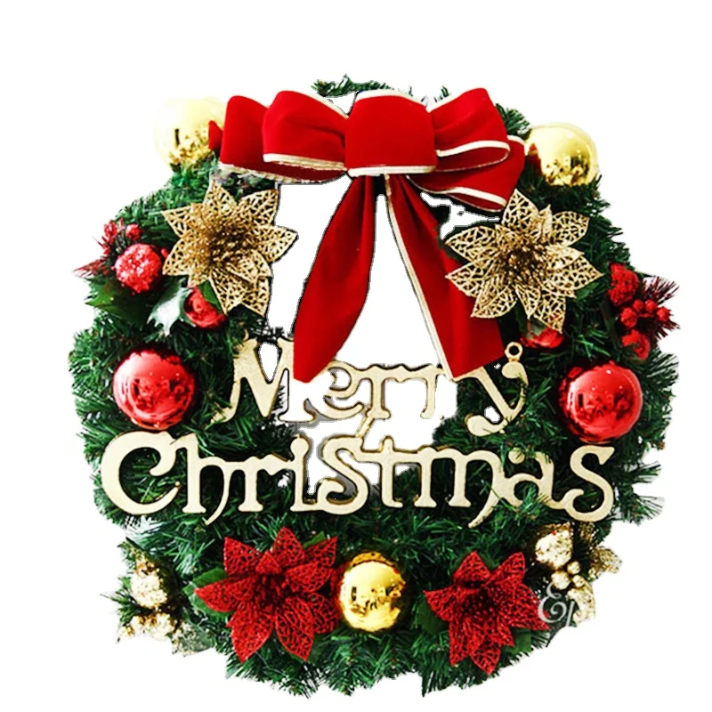 Christmas decorations 30cm simulation garland props background Christmas tree decoration Christmas garland
