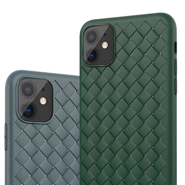 Wholesale Price Shockproof Weave TPU Mobile Accessories Phone Cases for iPhone 13 Pro / Nokia 2 3 8 5 / VIVO / OPPO / Motorola