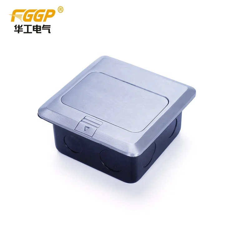 Aluminium popular factory supply  pop up empty floor socket outlet box no shocked