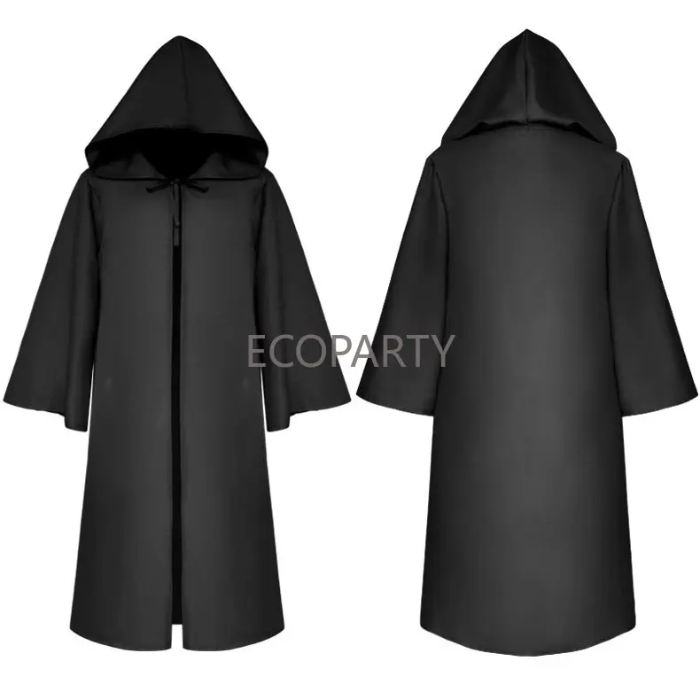 Halloween Death wizard Cloak Cosplay Costume Monk Hooded star Robes Cloak Cape Darth Vader kids adult costume Coldker