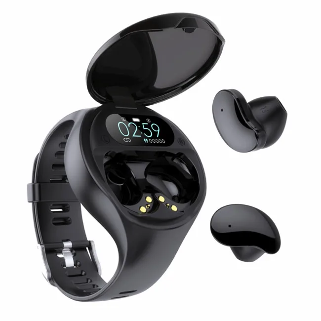 smart watch 2 in 1 wireless earphone