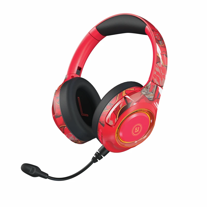 Игровые Hi-Fi стереонаушники с басами, беспроводные наушники с микрофоном для PS4, Playstation 5, светодиодный сотовый телефон, ПК BT 5,1, геймерские гарнитуры