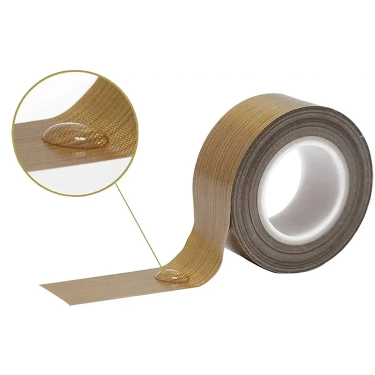 High temperature resistant and water-adhesive PTFE fiberglass cloth silicone tape sealing machine insulation tape