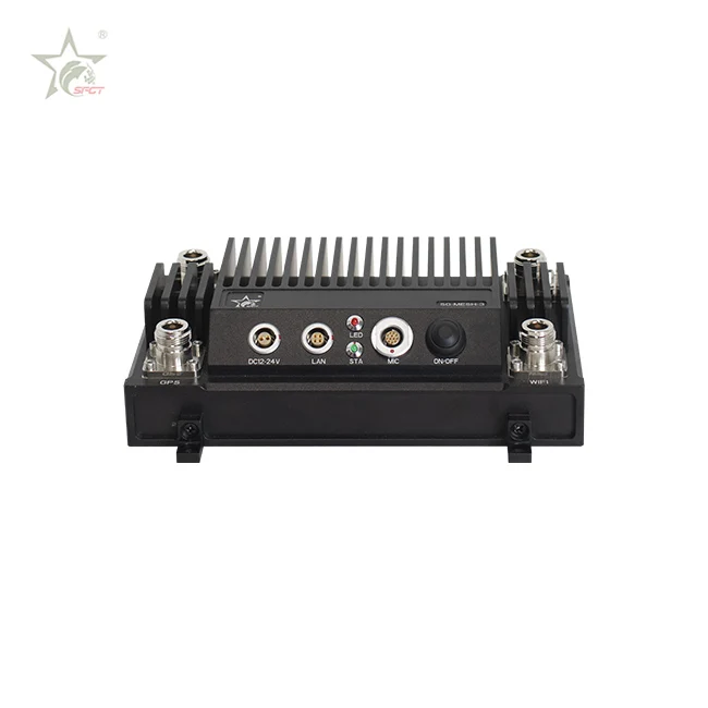 rainproof long range ethernet  radio uav Repeater MIMO IP MESH for airport security equipment