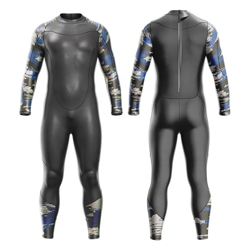 Wetsuits Men Wholesale Price 3MM Neoprene High Quality Back Zip Wetsuit For Triathlon