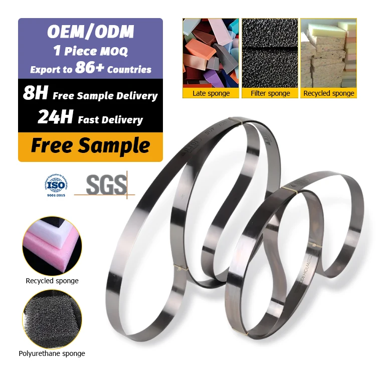 High quality 3.5 mm 3mm laser cut customized eva Sponge Cutter Band Knife Blades For Vertical Foam rubber Cutting machines