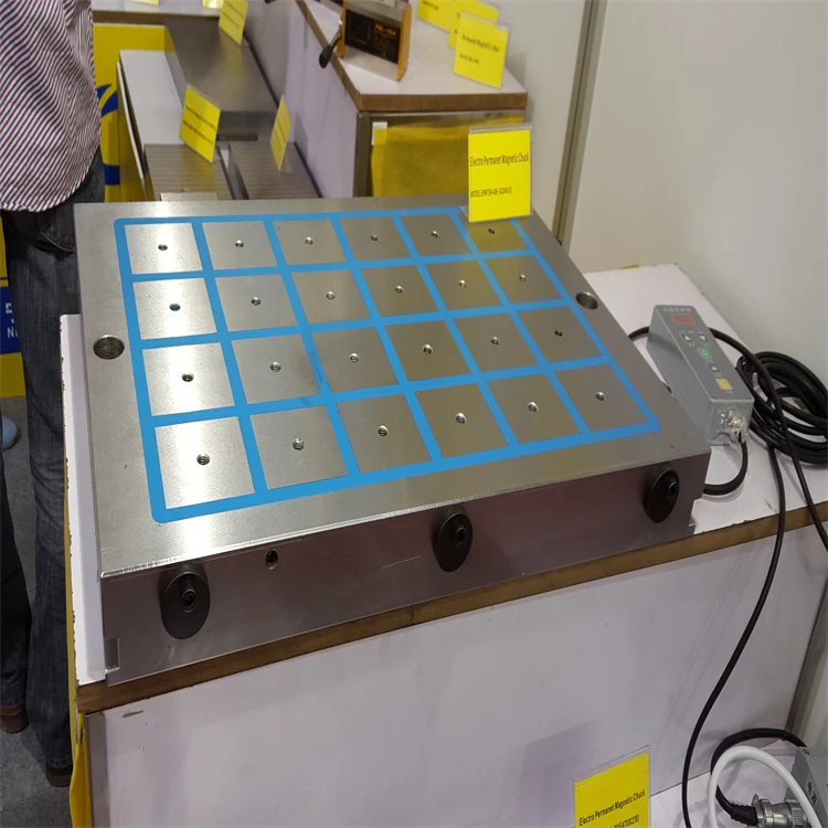 Rectangular electric permanent magnetic chuck