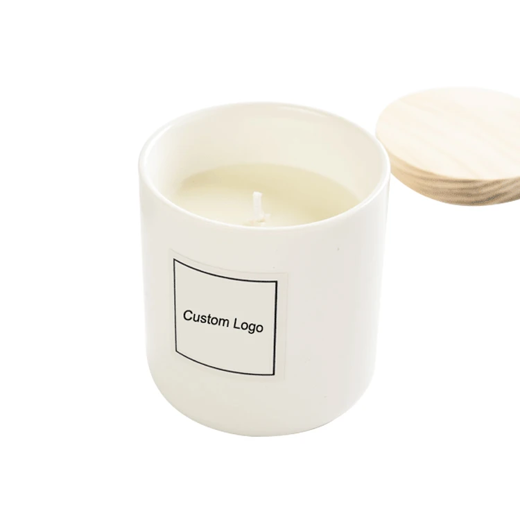 Hot Sell High Quality Show Pieces Home Decoration Glass Ceramic Jar Scented Candle