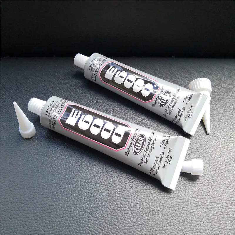 E6000 Aluminum Tube Drill Spotting Glue Highly Adhesive Metal Plastic Leather Cloth Shoes Clothes DIY E6000 110ML 29.7ML