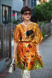 24hours Fast shipping multipurpose casual gown silk dress for women