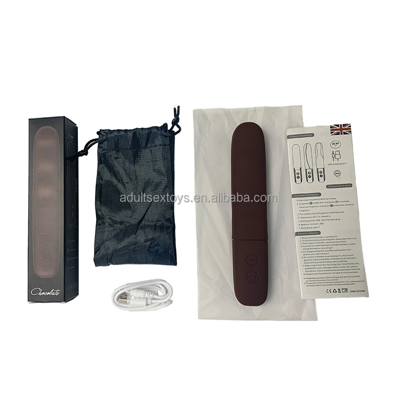 Customizable Mini Personal Chocolate Vibrator Wand Massager 16 Speeds Vibrator Sex Toys For Woman