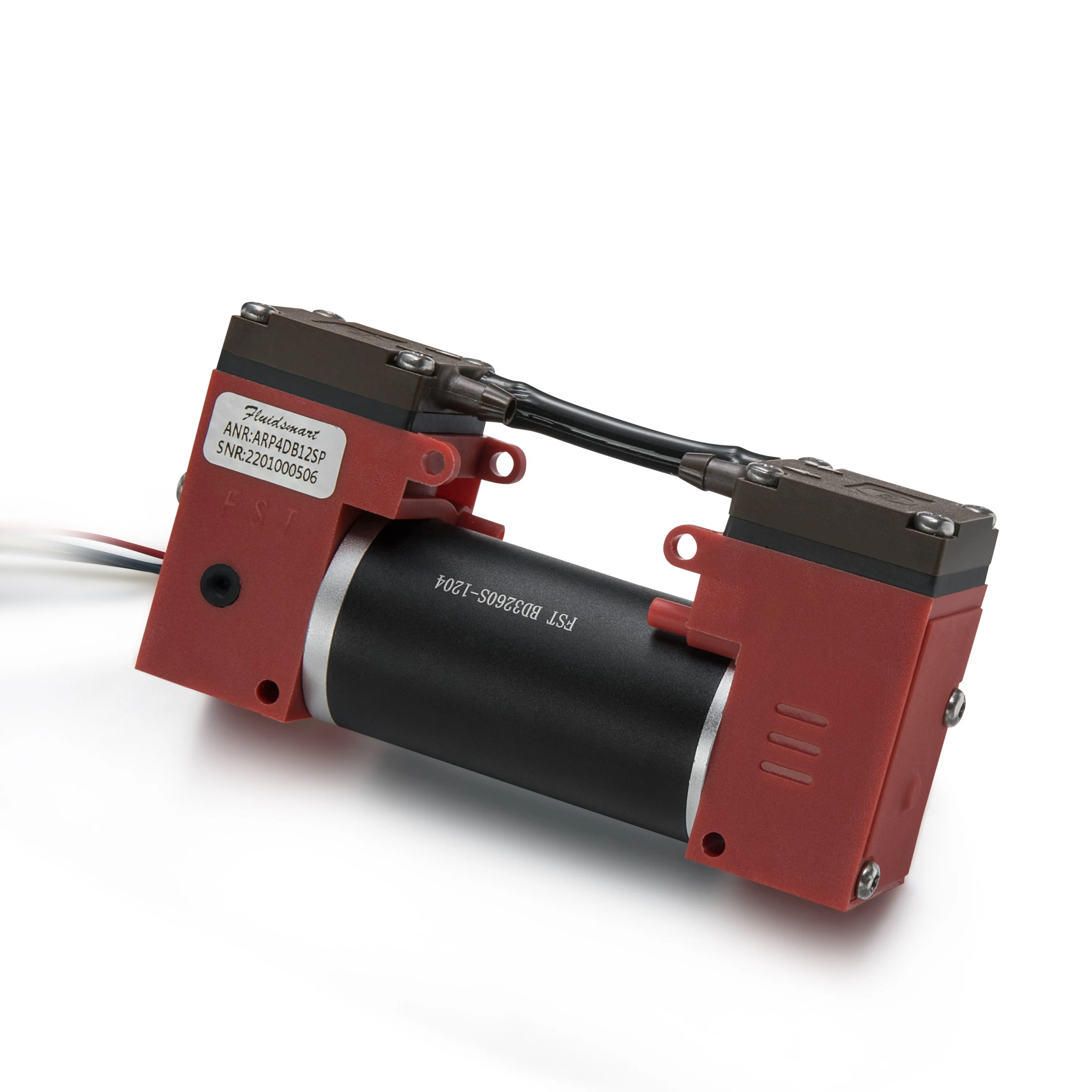 Fluidsmart Small Compressor High Pressure 4bar Electric piston Vacuum Pump Double Head Piston Lab Gas Sampling Mini Air Pump