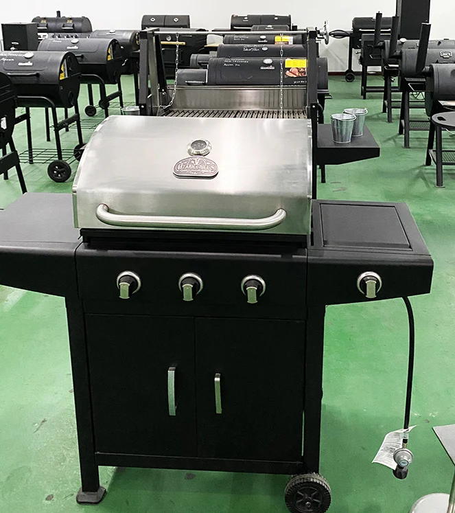 Best gas grill 2022 charbroil bbq 3 burner plus 1 side burner outdoor kitchen grill  from charbroil factory