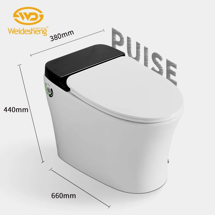 Безрезервуарный ножной датчик слива импульсный соленоидный унитаз smart wc