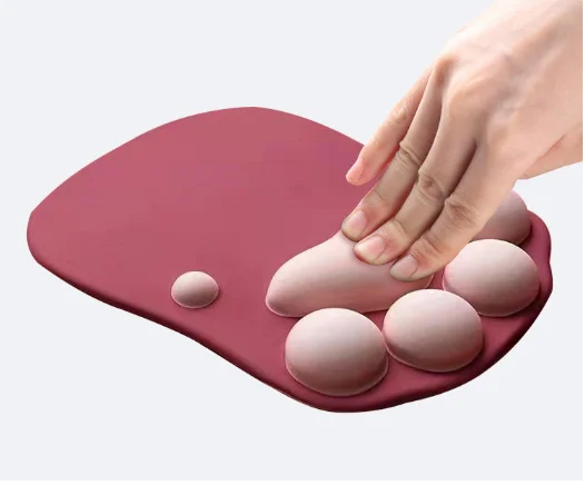 Профессиональный 3D коврик для мыши SJ220820 с логотипом на заказ кошачьи лапы резиновый запястья силиконовым принтом настольной