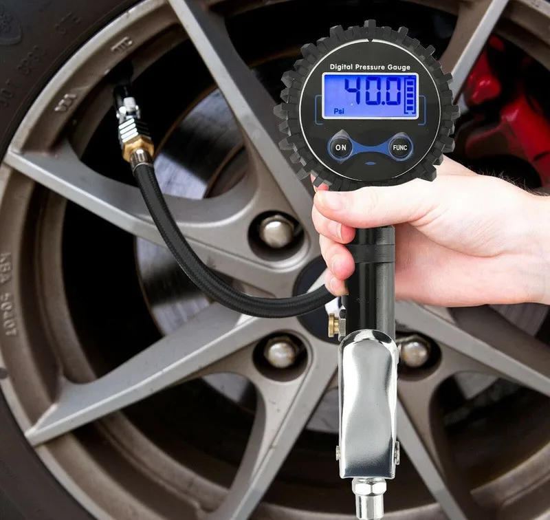 ЖК-дисплей, высокоточный цифровой насос для шин с манометром 0-200psi