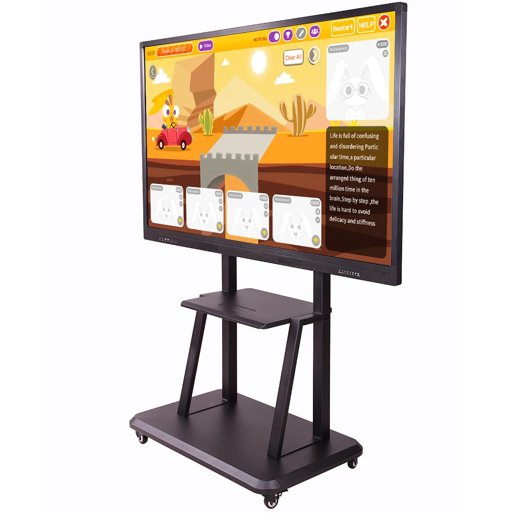 100 Inch Classroom Digital Touch Screen Display Smart Class Interactive Whiteboard For Teaching