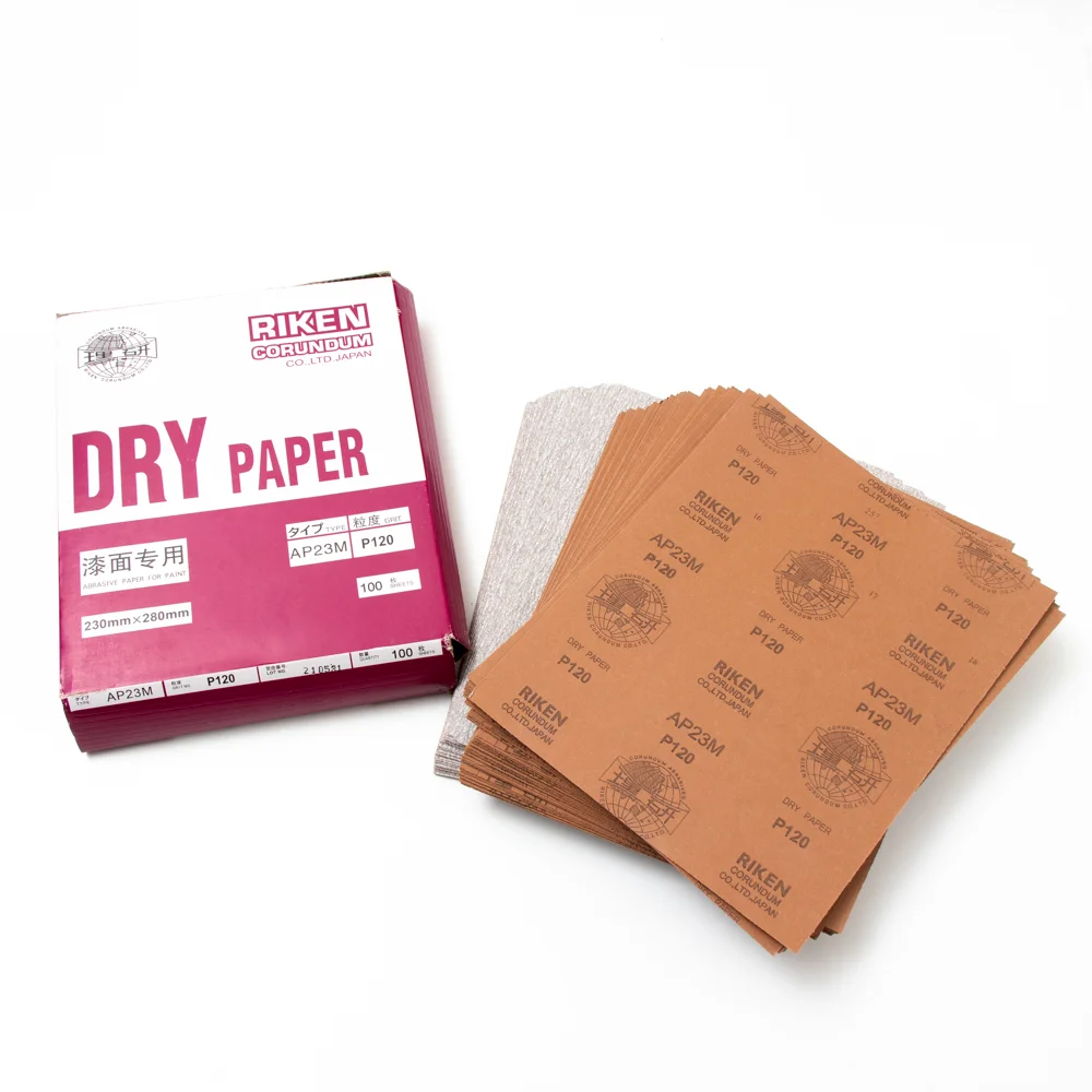 RIKEN Brand AP23M Waterproof Latex Abrasive Papers Dry Silicon Carbide Sandpaper