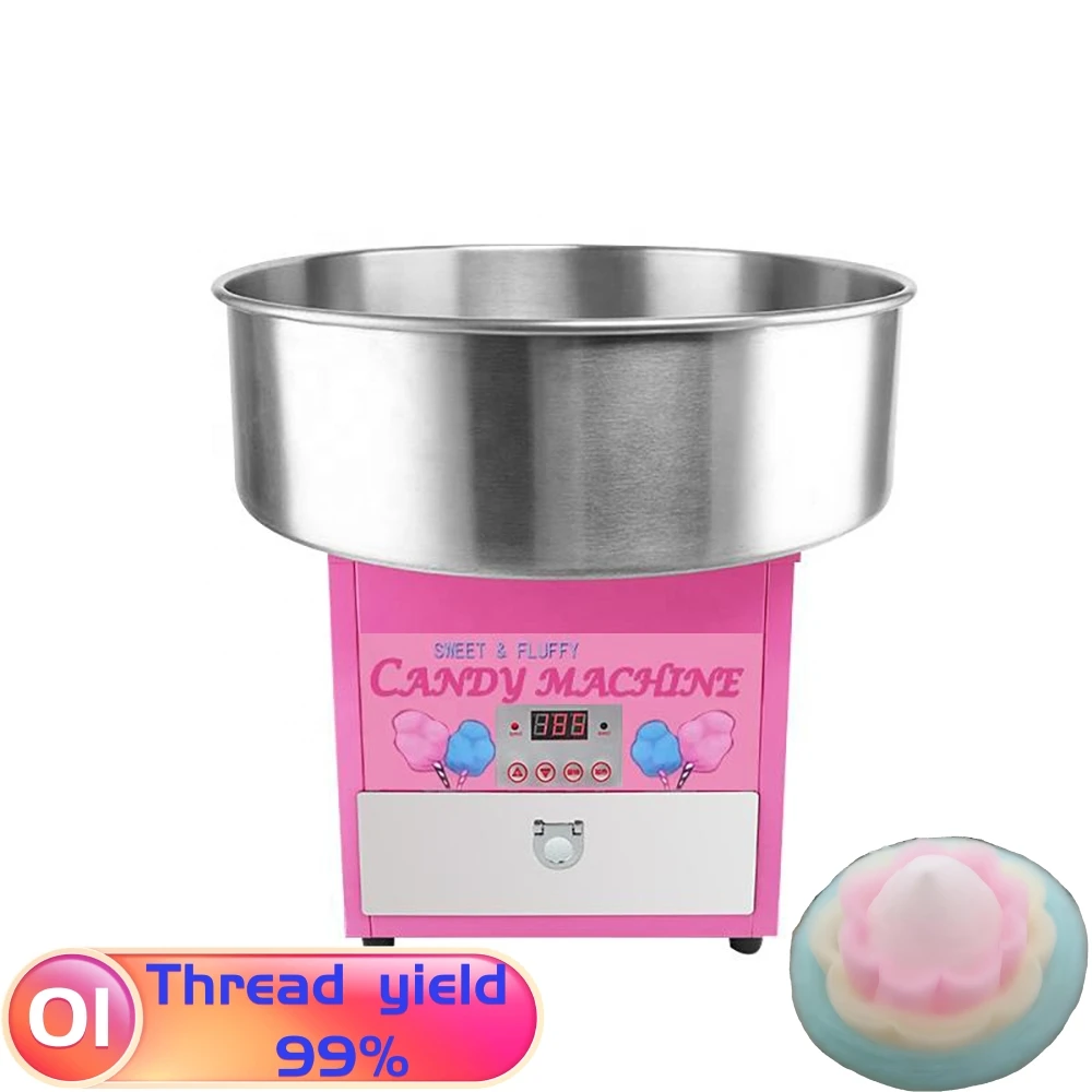 small cotton candy floss machines robot arm sugar making trade fully automatic cotton candy vending machine