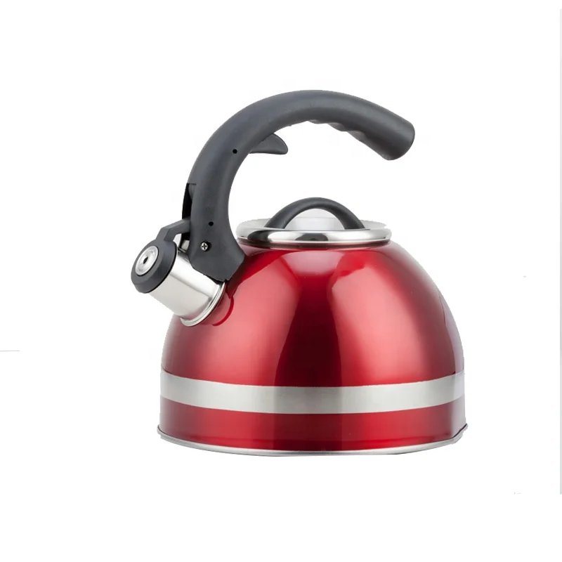 3L colorful print kettle stainless steel for hotel with blue paint