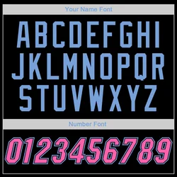 Custom Miami Pink Black  Blue Performance print  T-Shirt