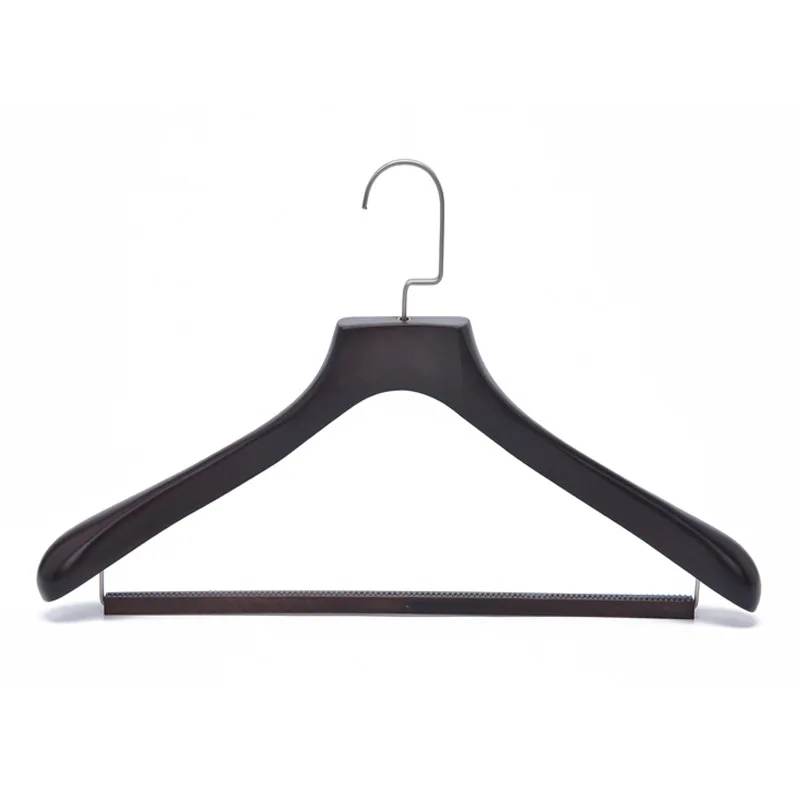 Custom Different Effect Fashion Brand Luxury Wooden Suit Top Hangers Manufacturer
