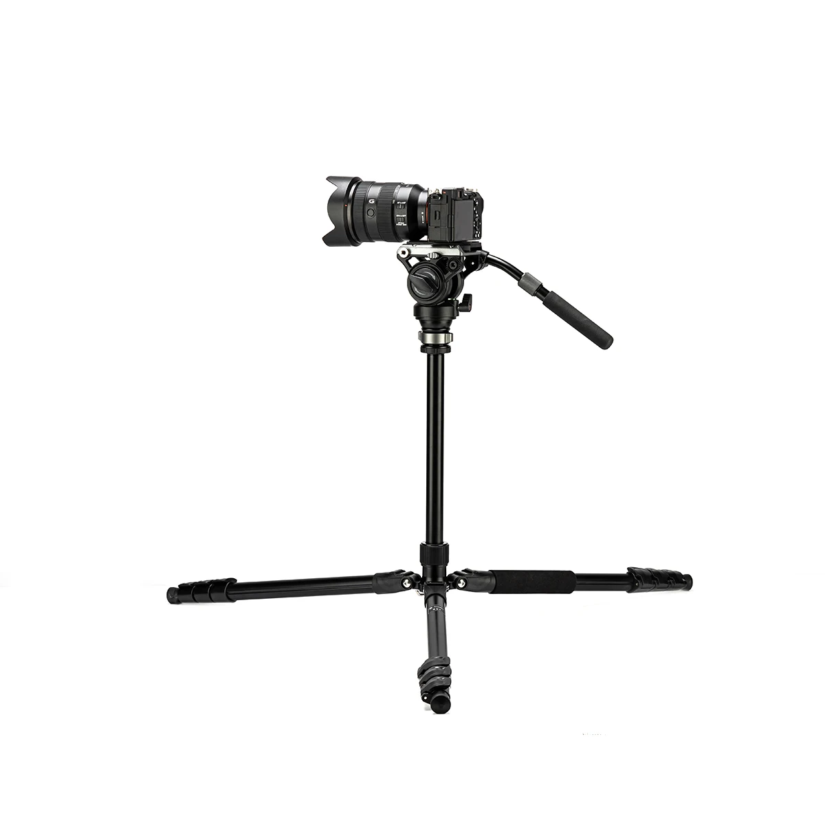 Deluxe Dslr Camera Heavy Duty Tripod Flip Lock Fluid Head Camera Tripod Quick Leveling Adjustable Video Camera Tripod