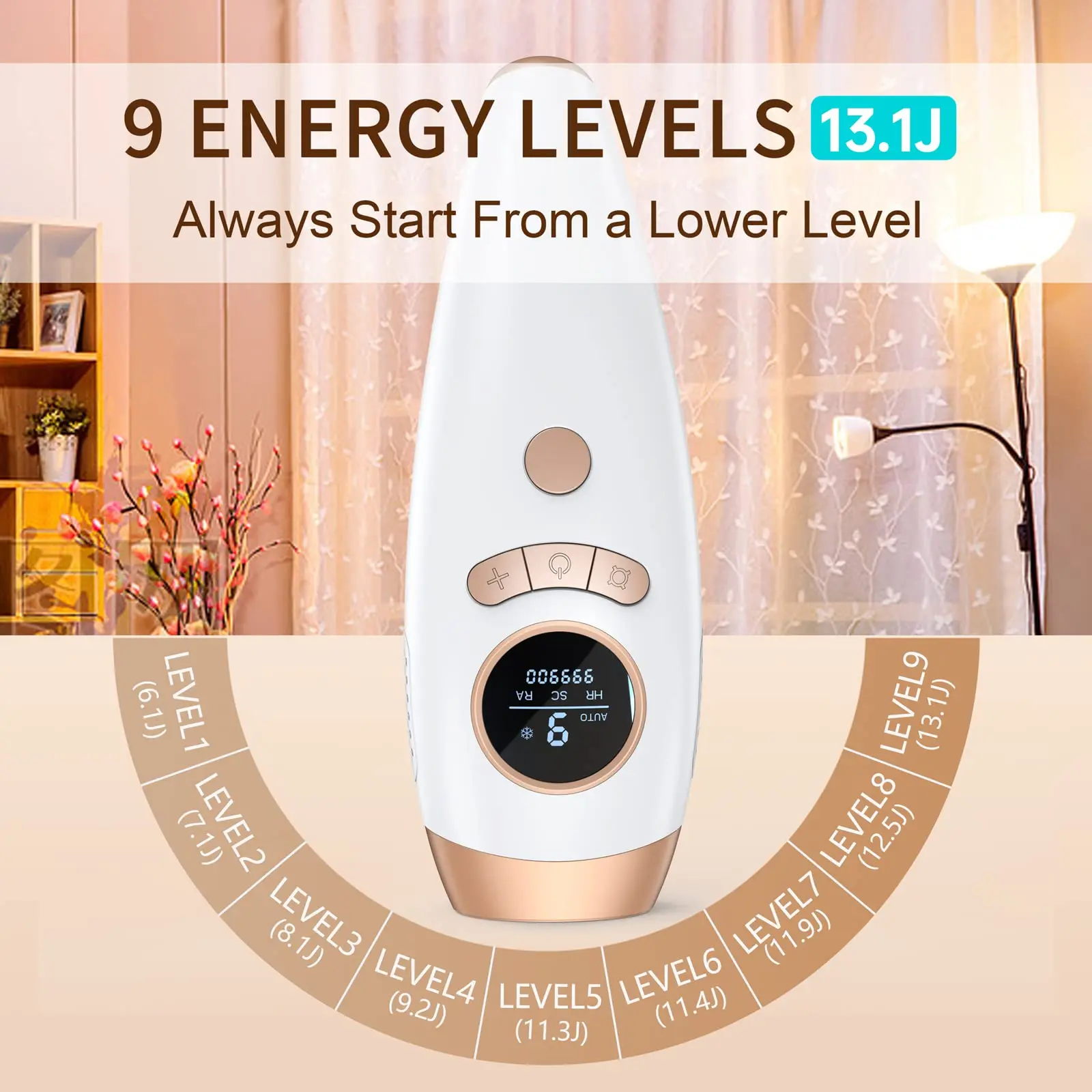 Home use IPL Professional Female Epilator IPL Pulsed Light Laser Long-term Painless IPL Hair Removal