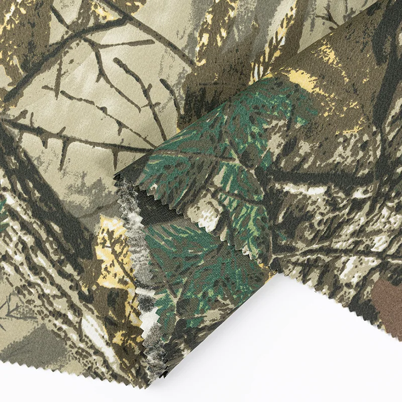 Outdoor jungle procrypsis camouflage pattern breathable Polyester Cotton TC for Hunting suit