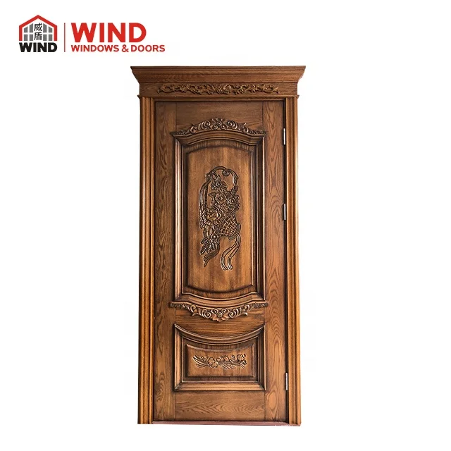 New Design Solid Bamboo Wood Composite Veneer coated anti-corrosion  balcony sliding Doors