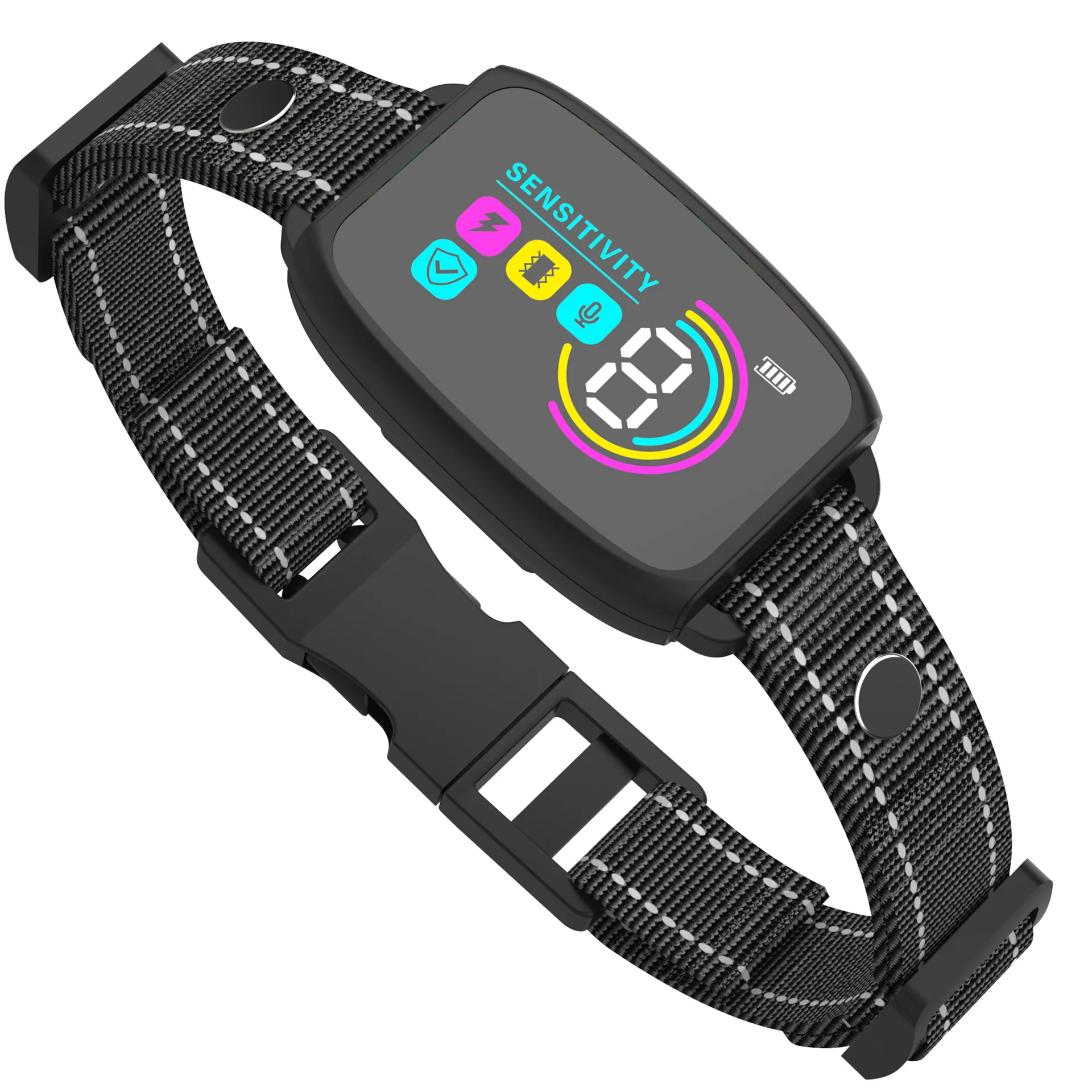 Waterproof Dog Anti-barking Collar Automatic Anti Bark Dog Collar Type C Rechargeable Dog Trainer Electric Shock Beep