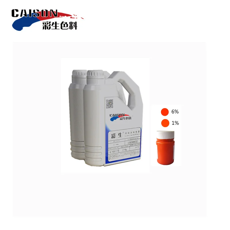 
Water-based orange pigment color paste is good for gypsum and fiberglass dyeing 