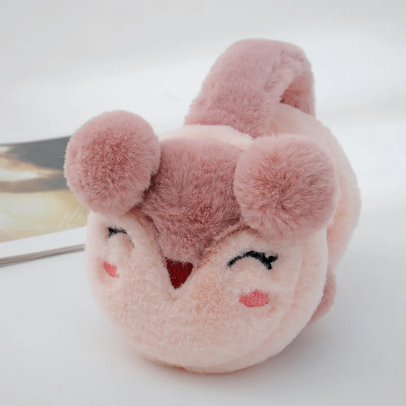 Women winter cute fox warm windproof ear warmer student headwear cartoon plush ear muffs