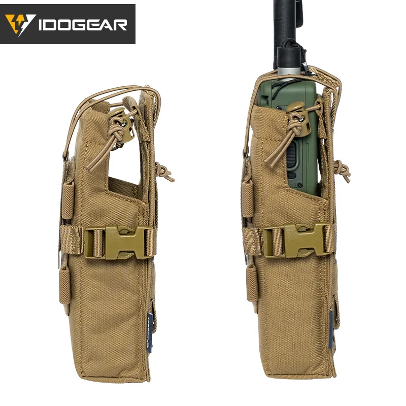 Тактический радиопакет IDOGEAR Coyote Brown Walkie Talkies тактический для 152 радио размером с