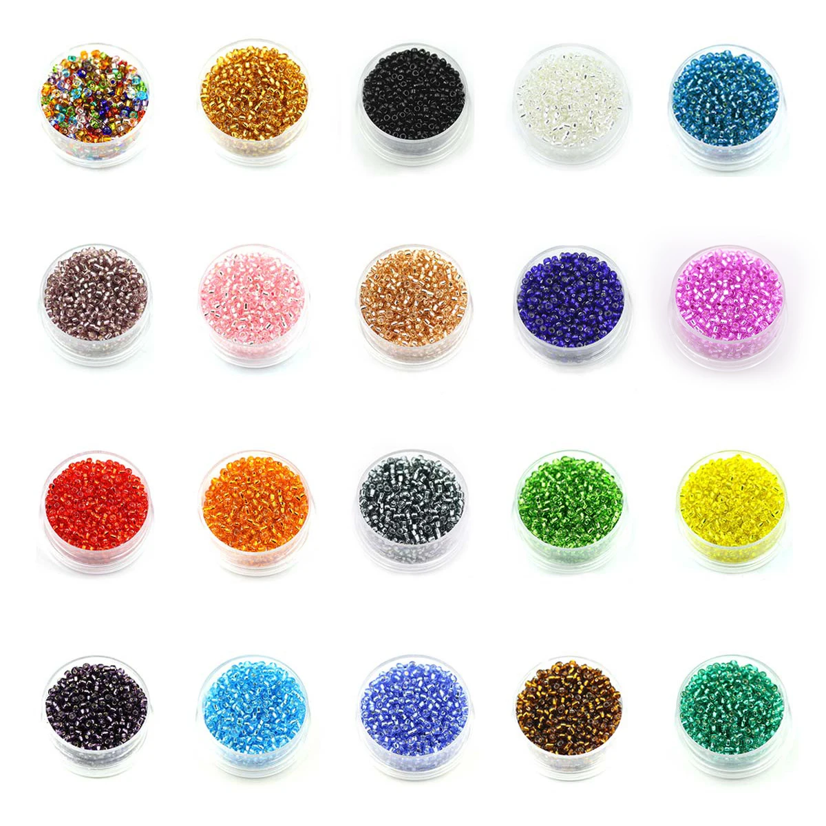 2MM Glass Seed Beads For Jewelry Making Crystal Lampwork Waist Beads For Charms Necklace Bracelet DIY Accessories 1000pcs/box