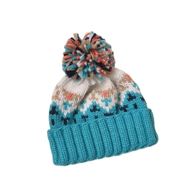 knitted owl cotton chunky wool cashmere beanie striped knit cowboy sheep bobble hat