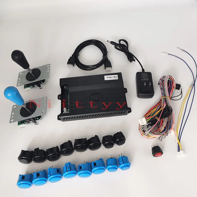 3D Pandora Saga EX2 10000 в 1 аркадная игровая коробка DIY комплект джойстик sanwa кнопочный Ретро аркадный шкаф 2 игроков