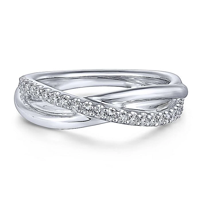 SKA 925 Sterling Silver White Sapphire Pav Criss Cross Ring silver 925 gold plated ring zircon ring women silver 925