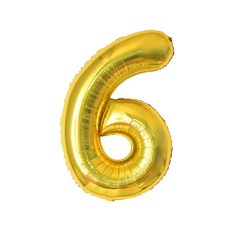32 Inch Huge Gold Colors Digital Globos Numeros De Globos Number Foil Balloons For Birthday Party Decor