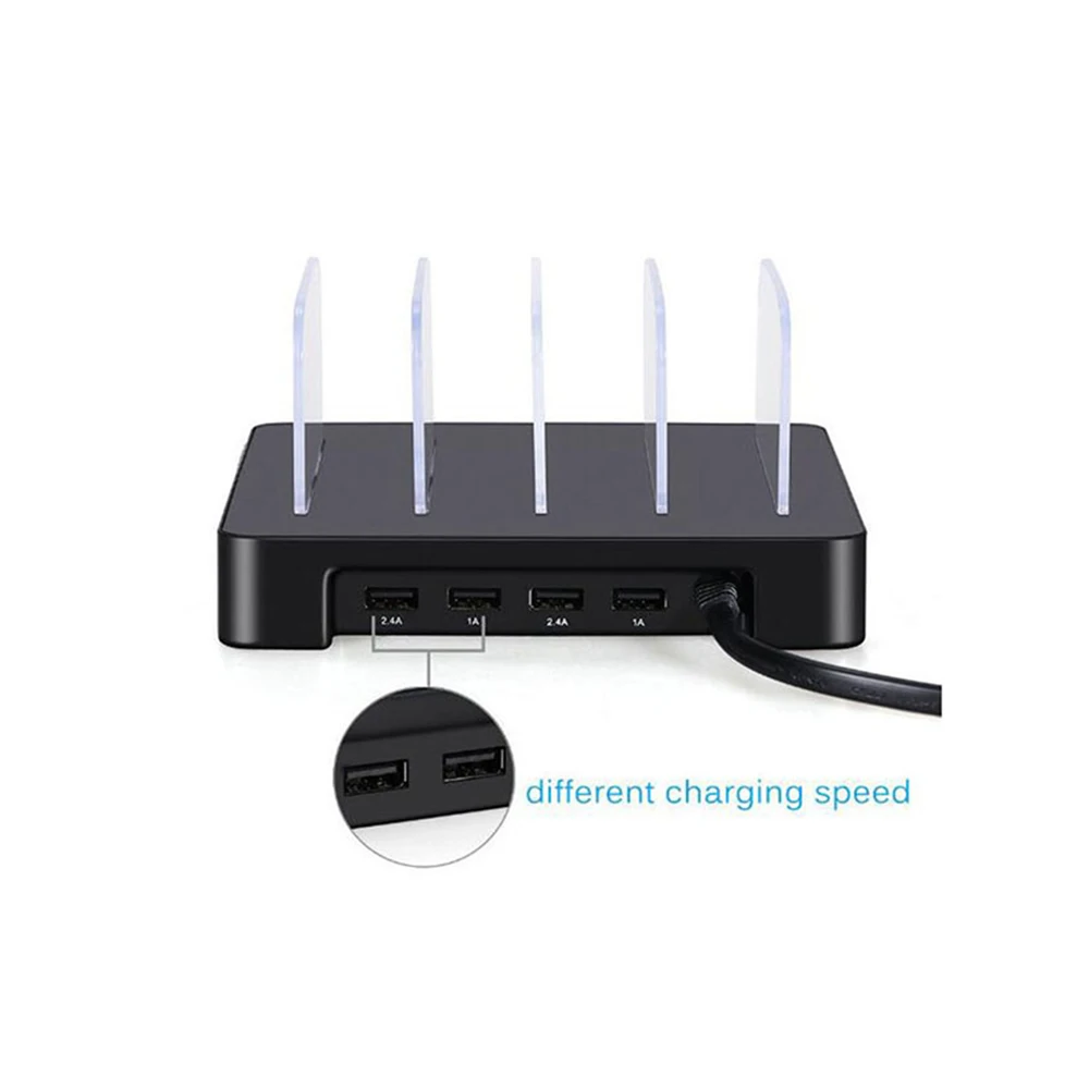Iphone Charging Station for Multiple Devices 4 USB Ports