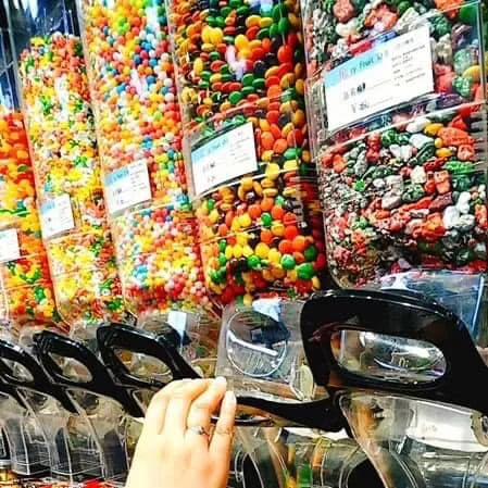 Ecobox wall mount pick and mix dry grain topping nuts cereal coffee bean gravity bulk food for zero waste store