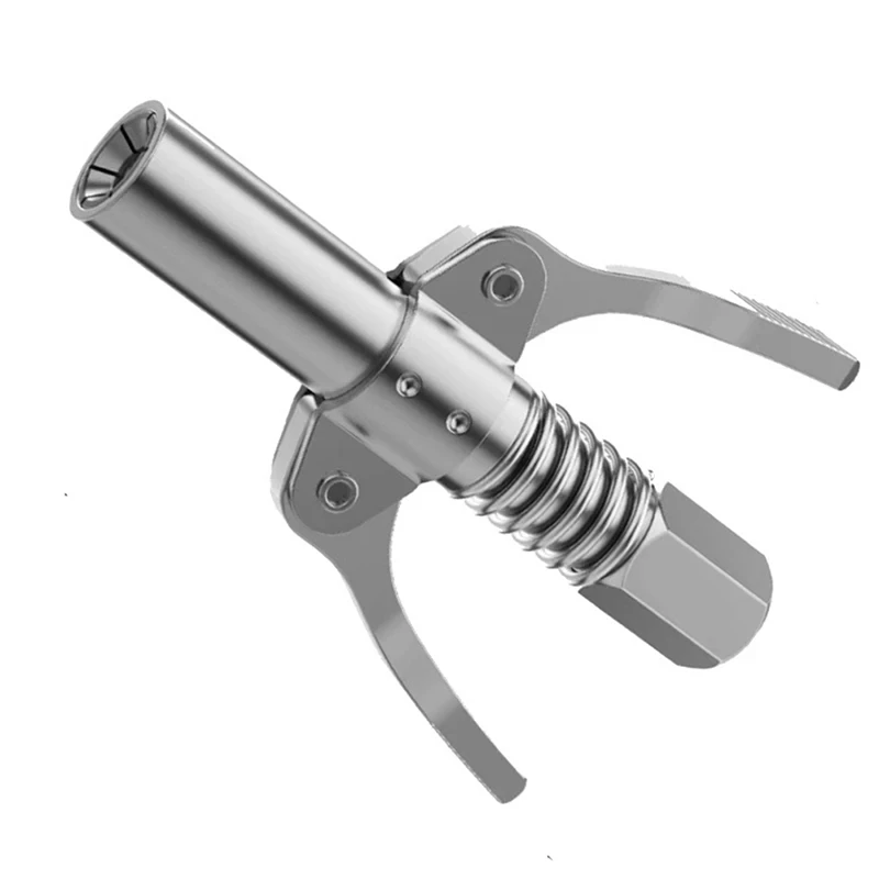 Grease Gun Coupler 10000 PSI NPTI/8 Oil Pump Quick Release Grease Tip With 30cm Hose Syringe Lubricant Tip Grease Nozzle Tool